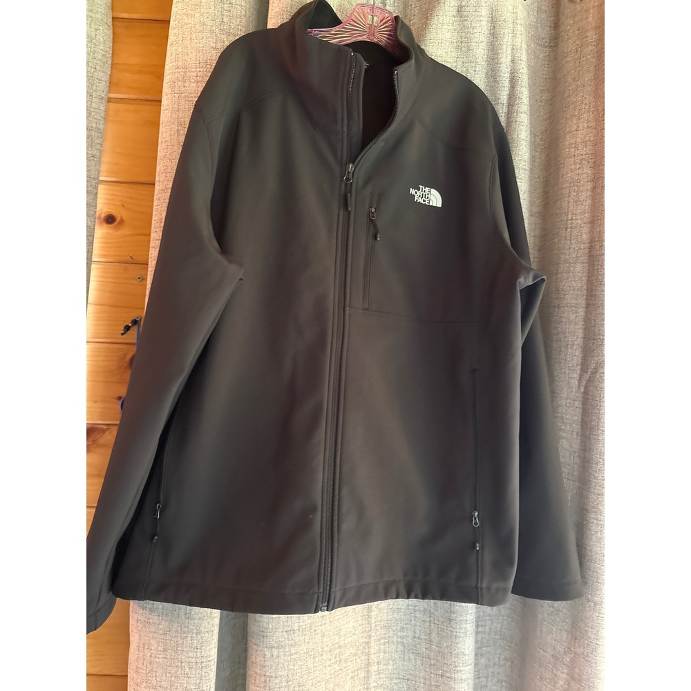 The North Face Apex Bionic Jacket Mens XXL Black WindWall Softshell Full Zip